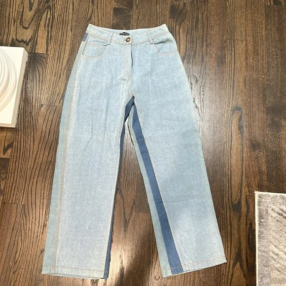 Saaksha & Kinni Two Tone High Waist Jeans